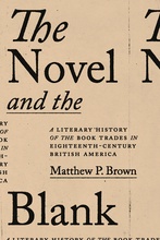 cover image of The Novel and the Blank by Matthew Brown