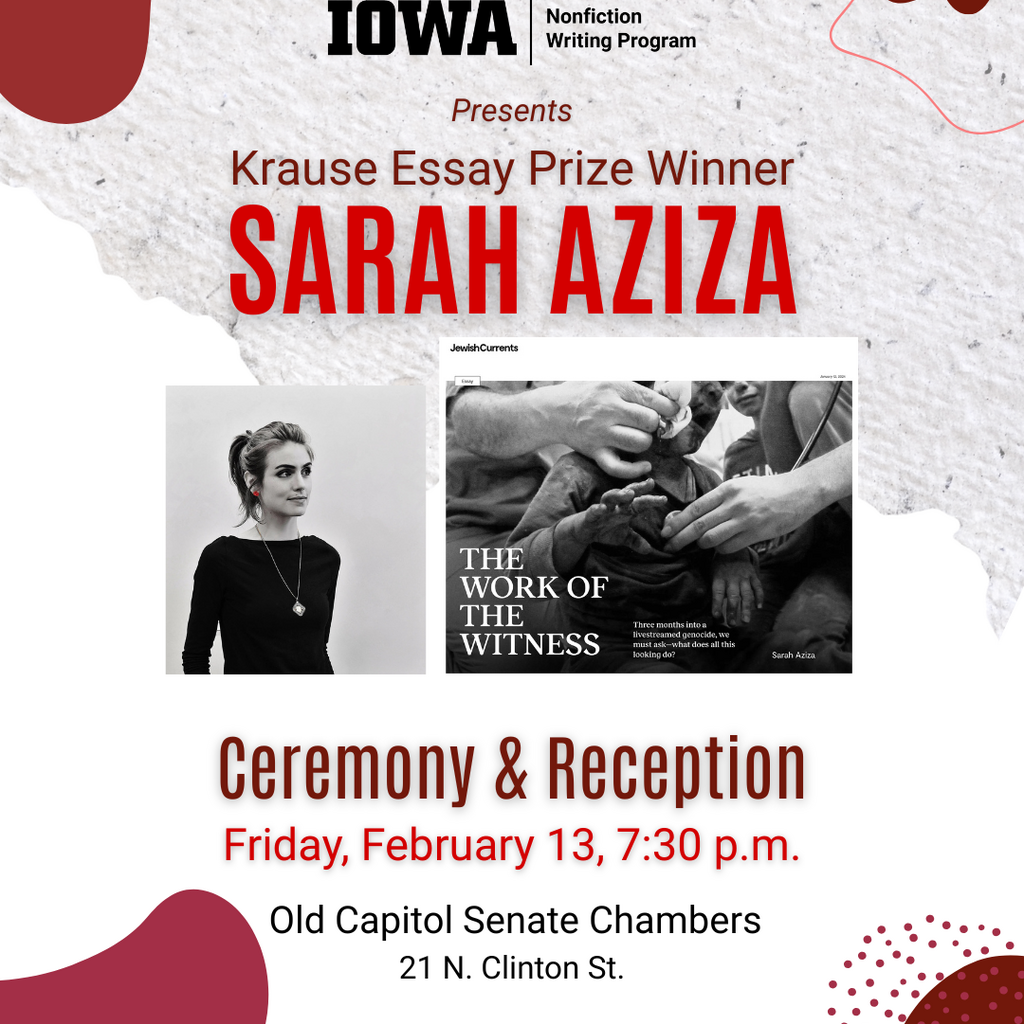 Krause Essay Prize Ceremony promotional image