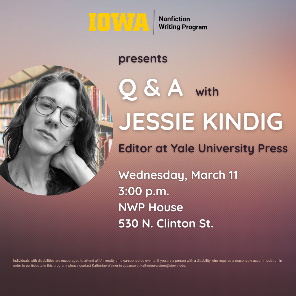 Q & A with Jessie Kindig, Yale University Press Editor promotional image